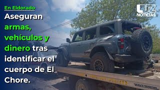 Parte 2 Minimis Kalashnikovs y camionetas de lujo aseguran tras identificar el cuerpo de El Chore [upl. by Acsicnarf]