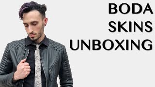 BODA SKINS Unboxing amp Try On Haul  Premium Leather Jackets  Mens Fashion 2019 [upl. by Alessandro]