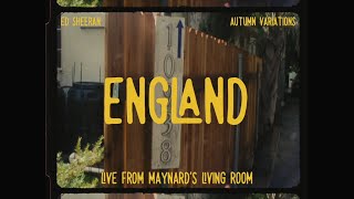 Ed Sheeran  England Live From Maynards Living Room [upl. by Lianne]