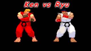 VG Arch Rivals 1  Ken vs Ryu Kens Theme Ryus Theme [upl. by Emlyn]