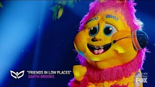 Caterpillar Performs quotFriends In Low Placesquot By Garth Brooks  Masked Singer  S6 E10 [upl. by Naoma]