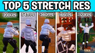 The Top 5 BEST Stretched Resolutions In Fortnite Chapter 5 FPS BOOST [upl. by Papotto]