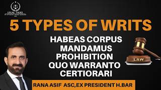 5 types of writs  Know all about Writs [upl. by Festus]