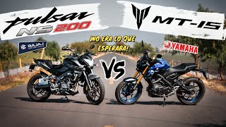 ¡¿UNA DECEPCIÓN😫💔¡YAMAHA MT 15 vs PULSAR NS200😱🔥 Aguacate Motovlogs📸 [upl. by Azilanna]