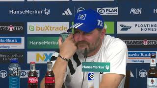 HSV Pressekonferenz vor dem Spiel gegen SSV Jahn Regensburg [upl. by Anaiq]