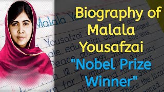 Biography of Malala Yousafzai in English Malala Day Nobel Prize Winner [upl. by Aynik]