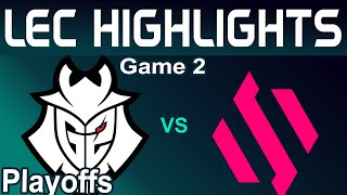 G2 vs BDS Highlights Game 2 LEC Summer Playoffs 2024 G2 Esports vs Team BDS by Onivia [upl. by Pinkham]