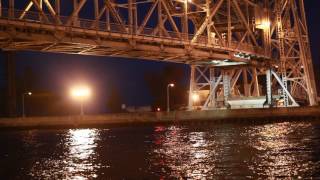 Duluth Aerial Lift Bridge Being Lowered [upl. by Stannfield]