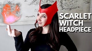 DIY Scarlet Witch Headpiece from Wanda Maximoffs Halloween Costume in WandaVision [upl. by Akoyn]