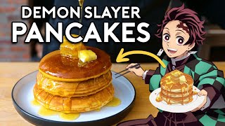 Honey Butter Pancakes from Demon Slayer  Anime With Alvin [upl. by Lanuk]