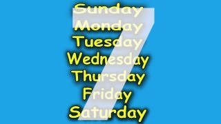 The 7 Days of the Week Song ♫ 7 Days of the Week ♫ Kids Songs by The Learning Station [upl. by Moyra]