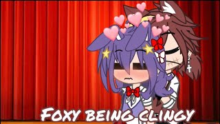 Foxy being clingy to BonnieGacha ClubFnaFFonnieMy AU [upl. by Longawa]