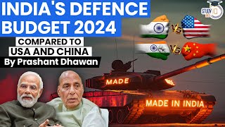 INDIAS DEFENCE BUDGET 2024  Big Disappointment  Compared to USA and China  By Prashant Dhawan [upl. by Ashjian]