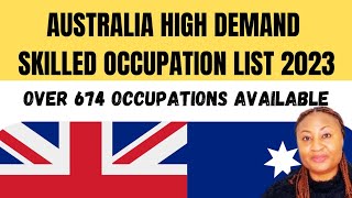 Australia Immigration Made Easier Check out the Skilled Occupation List 20232024 australiavisa [upl. by Littman]