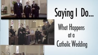 Saying I Do What Happens at a Catholic Wedding [upl. by Kelila]