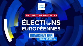 Direct  suivez les résultats des Elections Européennes 2024 depuis Bruxelles  euronews 🇫🇷 [upl. by Budworth290]