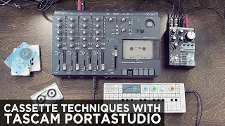 Cassette Techniques with Tascam Portastudio 414  How to create Cassette Loops [upl. by Asirram]