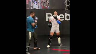 Francis ngannou amp Ciryl Gane sparring together francisngannou cirylgane ufc [upl. by Oam]