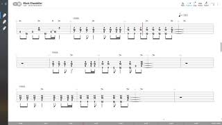 Biffy Clyro  Black Chandelier LEAD GUITAR TAB PLAY ALONG [upl. by Tayler]