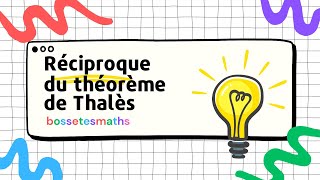 La réciproque du théorème de Thalès [upl. by Cinimmod679]