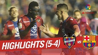 Resumen de Levante UD vs FC Barcelona 54 [upl. by Narba]