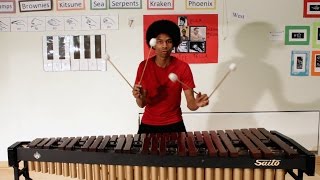 Super Mario Bros on Marimba with 4 Mallets by Aaron Grooves [upl. by Warthman978]