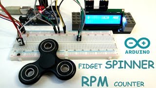 Fidget Spinner RPM test  Arduino Tachometer with HallEffect Sensor [upl. by Eicak14]