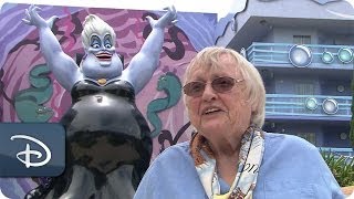 Actress Pat Carroll Adds to An Ursula Sketch  Disneys Art of Animation Resort [upl. by Rustice927]