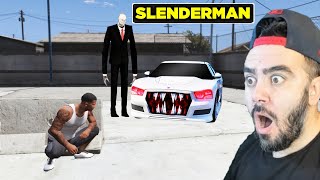 SLENDERMAN FRANKLININ ARABASINI GARAJINDAN KAÇIRDI  GTA 5 MODS [upl. by Einafit]