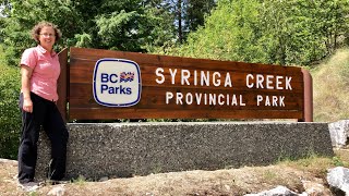 Doing a Walking Tour of the Syringa Creek Provincial Park and Campground Outside of Castlegar BC [upl. by Imalda]