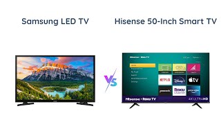 Samsung 32inch vs Hisense 50inch Smart TV Comparison [upl. by Grannias]