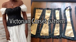 How to draft a Victorian corset [upl. by Ardle]