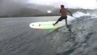 Laird at Hanalei on his Laird Pro SUP Board [upl. by Oeak230]