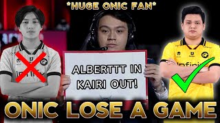 This Casters doubted at Kairi amp suggested Alberttt to Sub in after ONIC lose a Game 😅 [upl. by Nayarb]