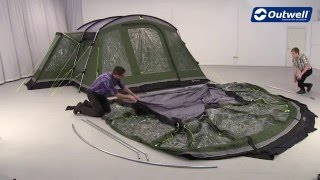 Outwell Montana 6 Awning Pitching Video  Innovative Family Camping [upl. by Atlante]