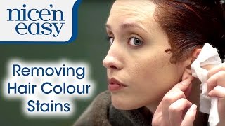 Home Hair Dye Tips How to Remove Hair Dye Stains  Nice n Easy [upl. by Vena]