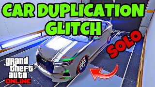 SOLO CAR DUPLICATION GLITCH  GTA 5 ONLINE  AFTER LASTEST UPDATED 169 EASY [upl. by Qulllon]