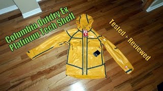 Columbia Outdry Ex Platinum Tech Shell Tested  Reviewed [upl. by Petrie537]