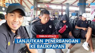 Skuad PSM di Bandara Soekarno Hatta Jakarta untuk melanjutkan penerbangan ke Balikpapan [upl. by Saraann177]