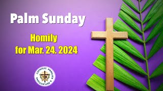 Palm Sunday of the Passion of the Lord Homily March 24 2024 [upl. by Emelin]