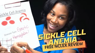 Sickle Cell Anemia NCLEX Review with Professor Regina MSN RN [upl. by Tlevesor]