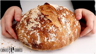 3 Ingredient Italian NO KNEAD BREAD  The Easiest way to make Bread [upl. by Wesle]