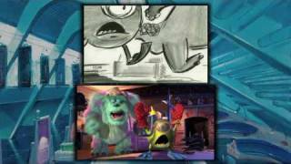 Monsters Inc  Storyboard Comparison [upl. by Amethist496]