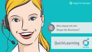 Wie starte ich mit Skype for Business  Solvion QuickLearning [upl. by Giselbert725]