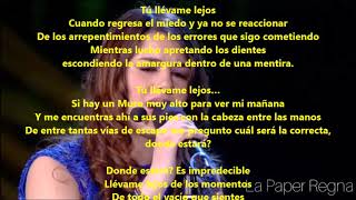 Portami via Llevame lejos Federica Carta Ft Fabrizio Moro Letra en Español [upl. by Alta]