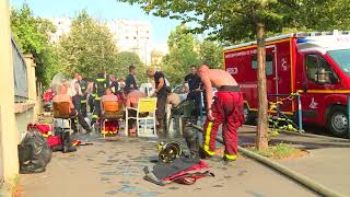 Incendie tragique à Aubervilliers [upl. by Horodko]