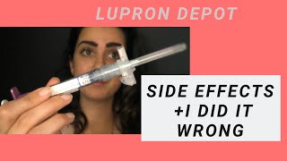 Lupron depot side effects  mistake [upl. by Pulsifer]