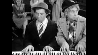 Chico and Harpo playing the Piano The Marx Brothers The Big Store 1941 [upl. by Carie]