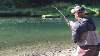 King salmon float trip Humptulips River [upl. by Asyral744]