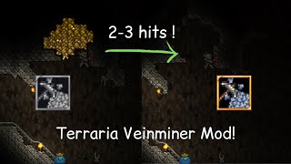 Veinminer Mod Quick Guide Stop Wasting Time With Unnecessary Mining [upl. by Drallim]